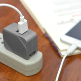 2 Port AC folding Travel Charger